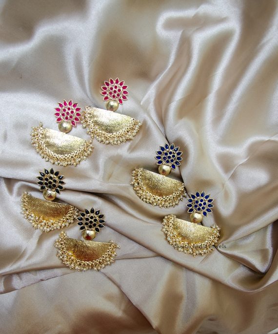 Amazing Polki Chandbali Earrings