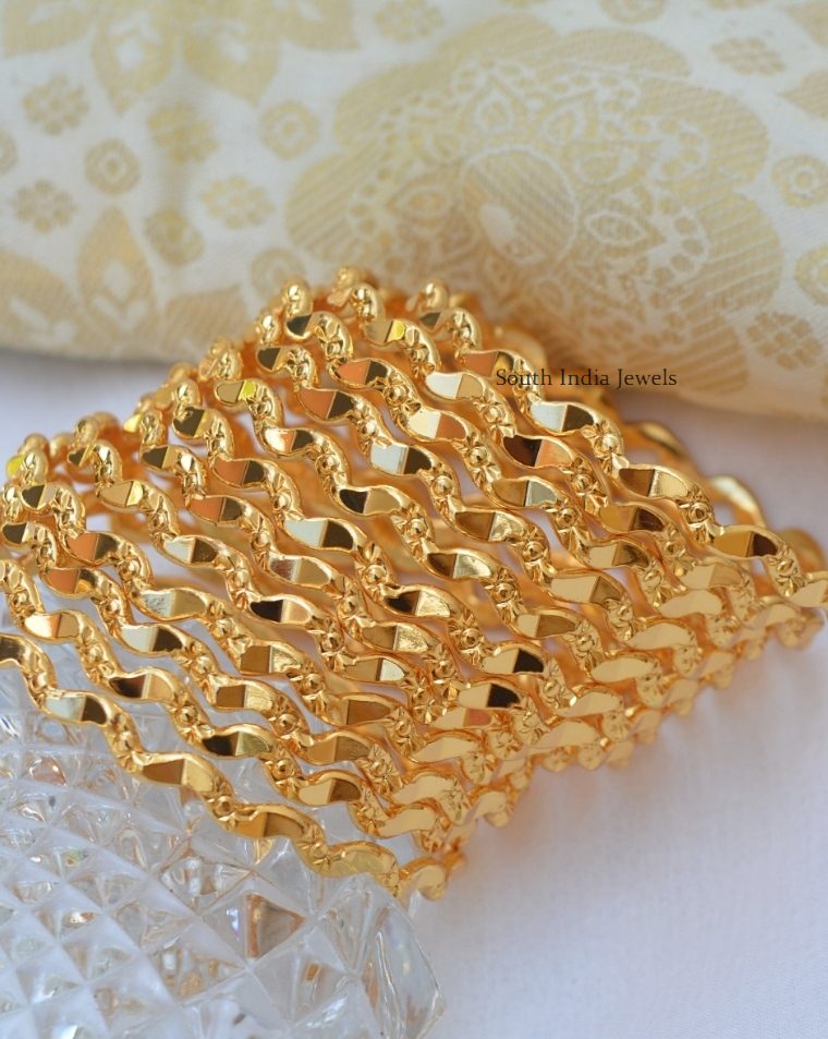 Beautiful Gold Polish Bangles