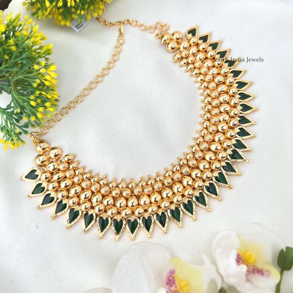 Gopi Shape Striking Kerala Necklace