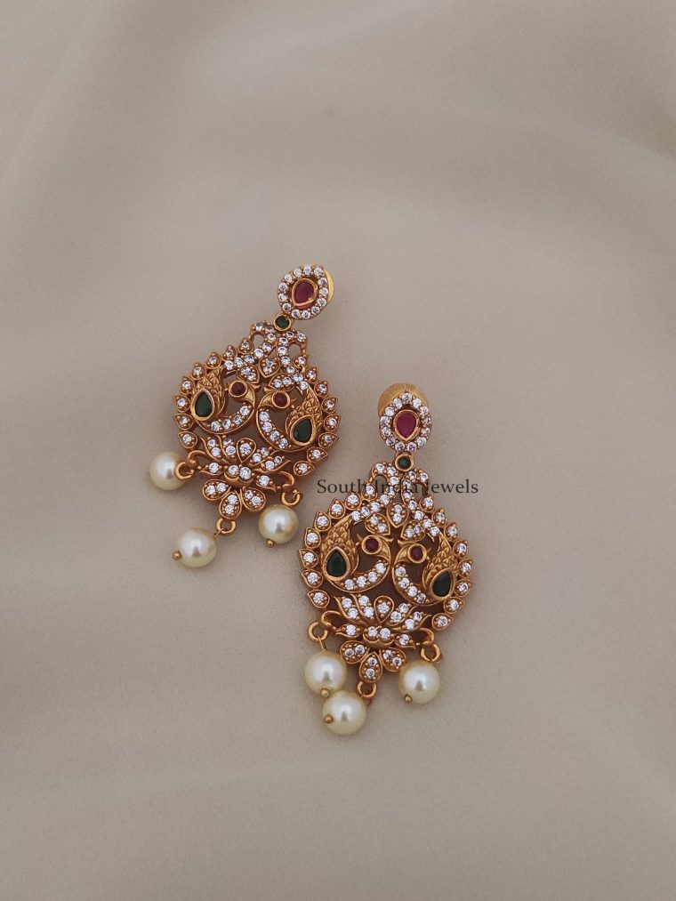 Cute CZ Stones Earrings (2)