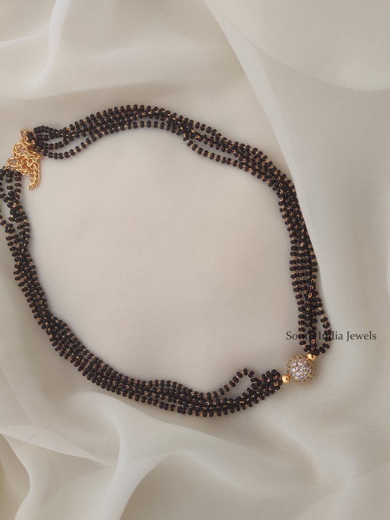 Single Bead Black Beads Mangalsutra