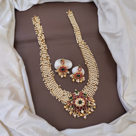 Cute Pearl Cluster Bridal Haram