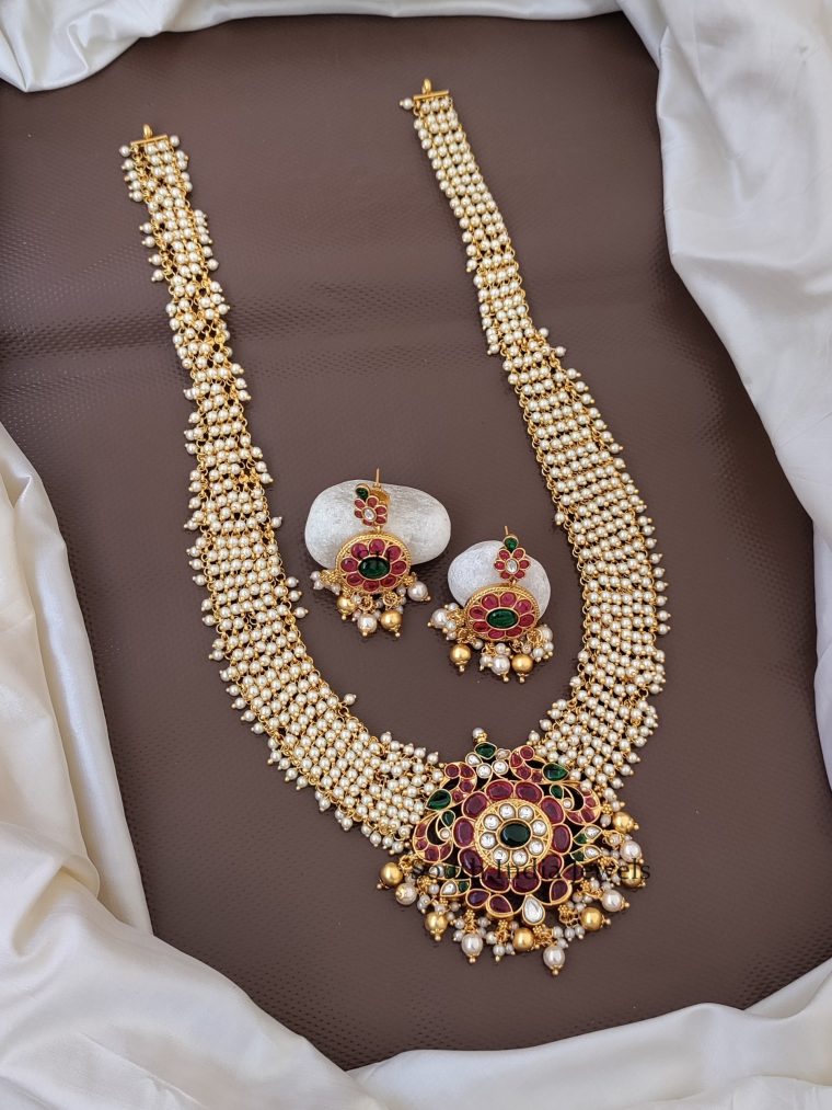 Cute Pearl Cluster Bridal Haram