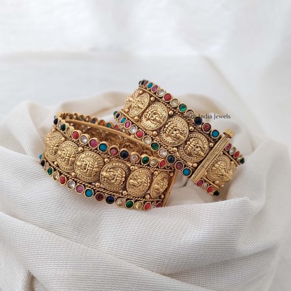 Navarathna Lakshmi Coin Bangles