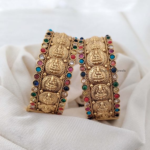 Navarathna Lakshmi Coin Bangles