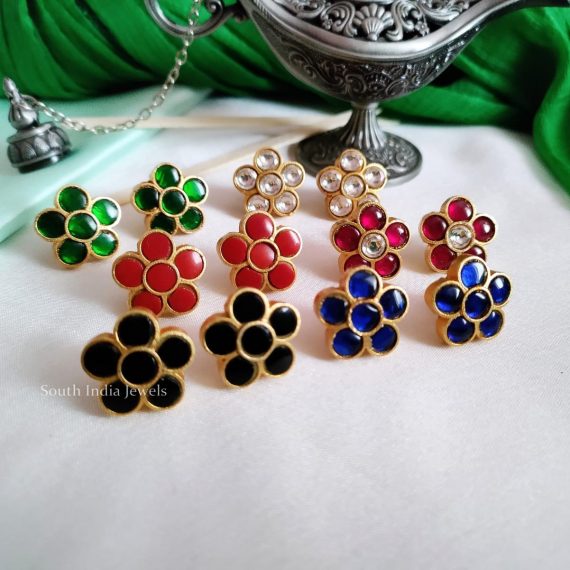 Beautiful Flower Stud Earrings (7)