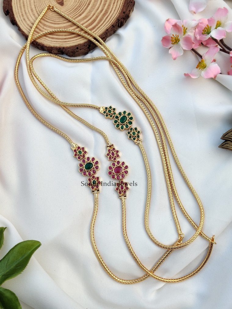 Cute Floral Mugappu Chain (2)