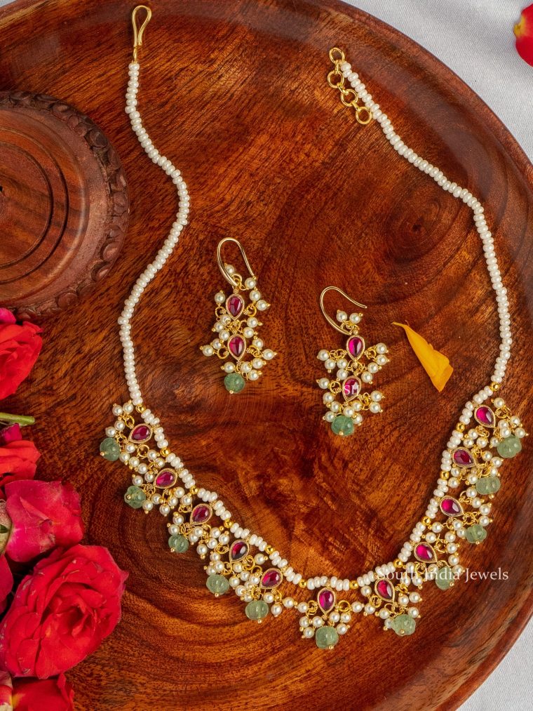 Gorgeous Jadau Stones Design Necklace