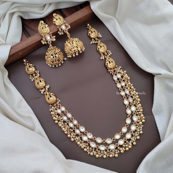 Nakshi Peacock Kundan Necklace