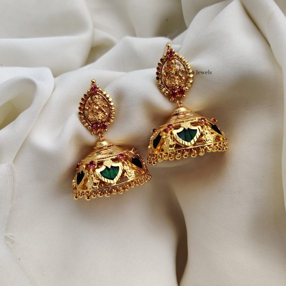 Lakshmi Palakka Design Jhumkas