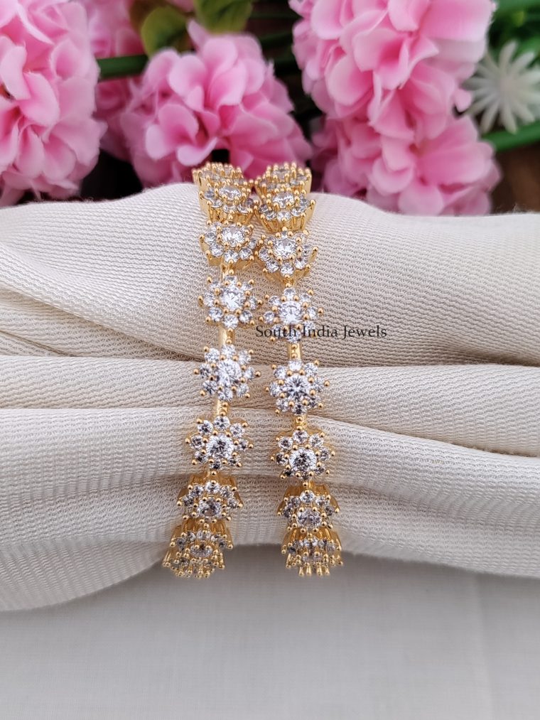 Marvelous CZ Flower Bangles