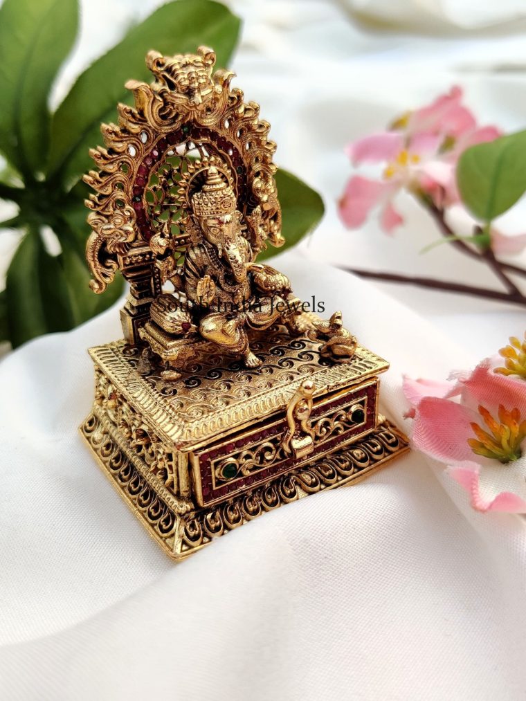 Lord Ganesha Kumkum Box