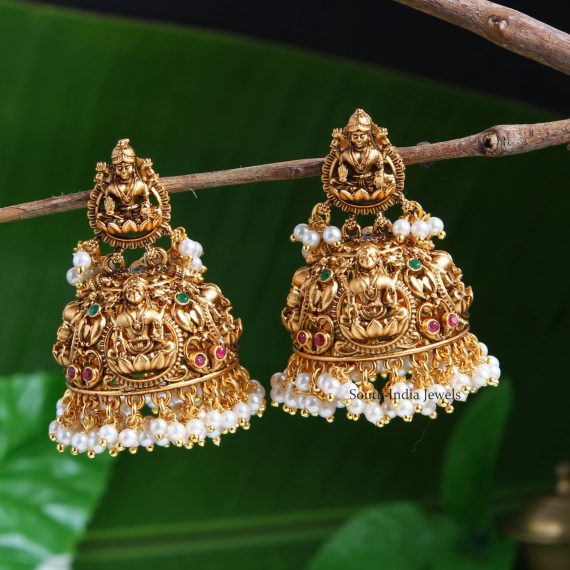 Antique Lakshmi Bridal Jhumkas