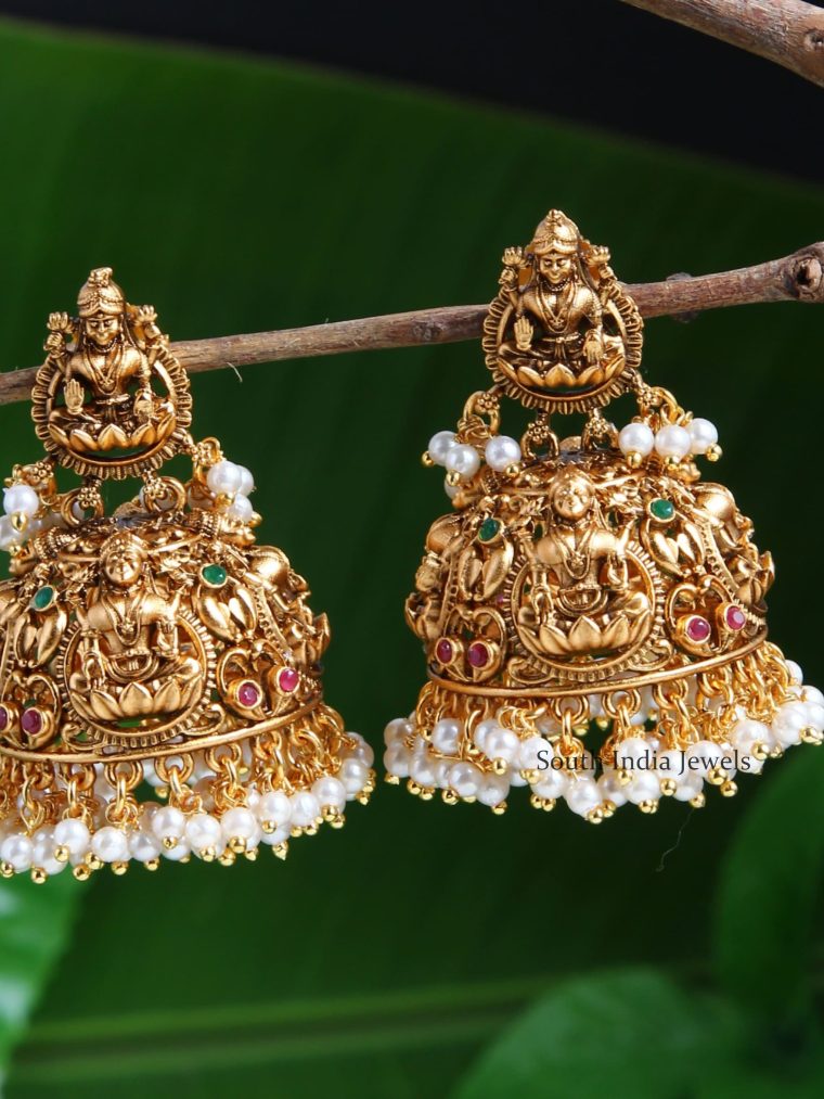 Antique Lakshmi Bridal Jhumkas