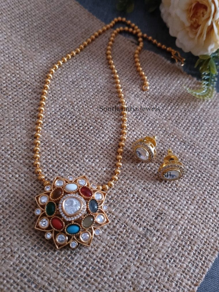 Beautiful Navarathna Necklace