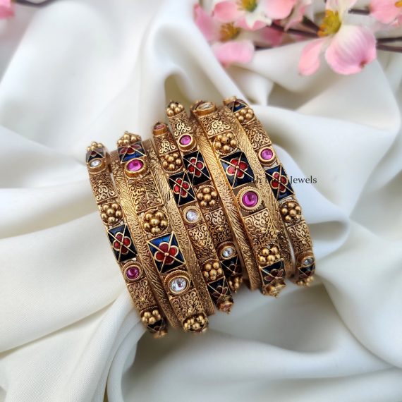 Gorgeous Antique Finish Bangles (2)