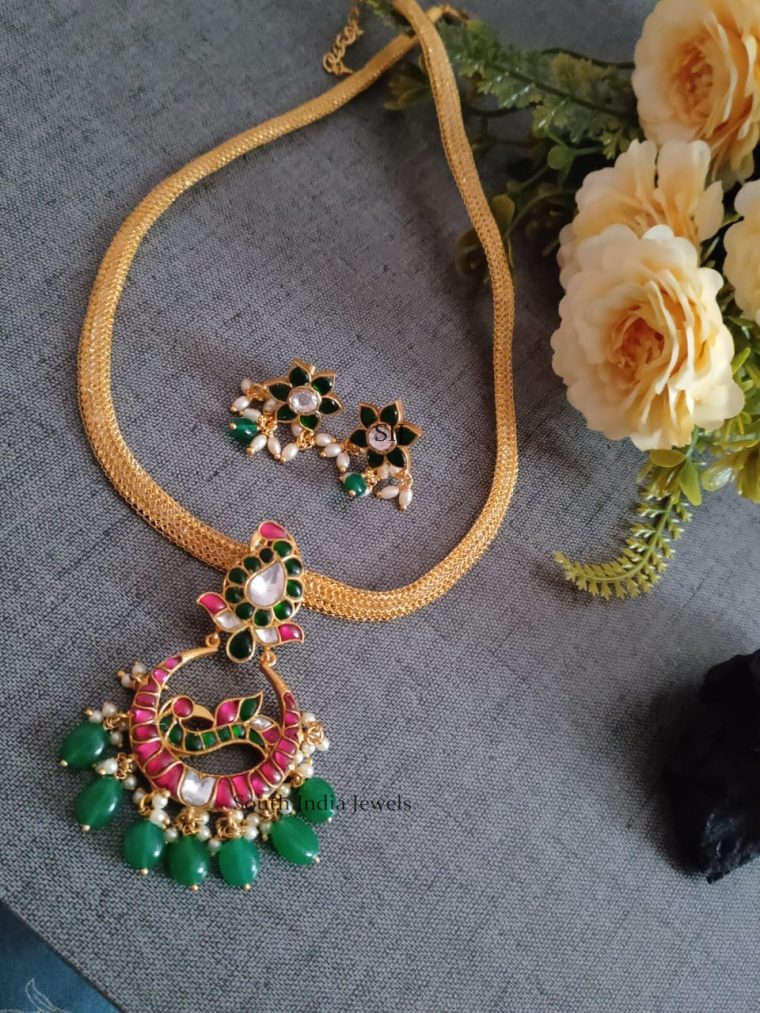 Kundan Design Floral Necklace