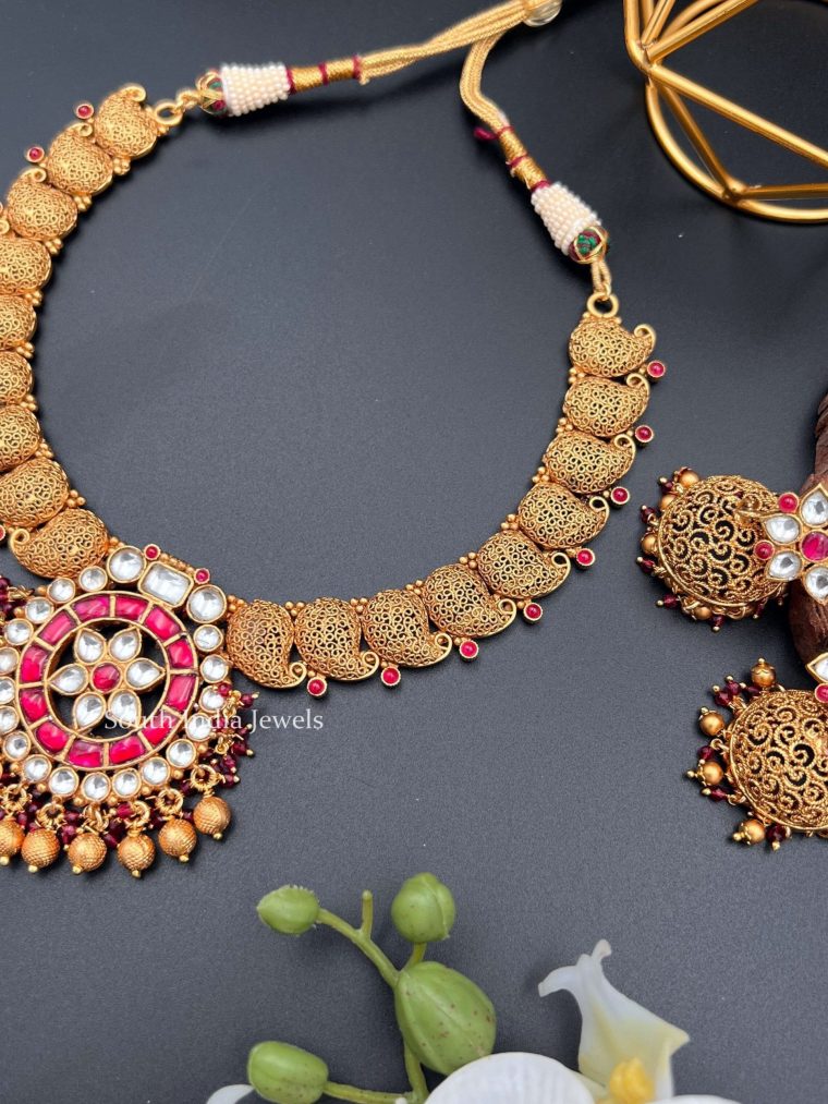 Mango Design Kundan Necklace