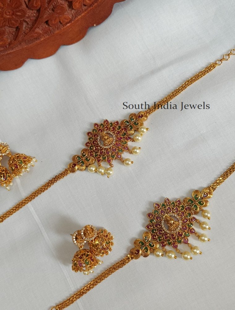 Traditional Lakshmi Peacock Choker