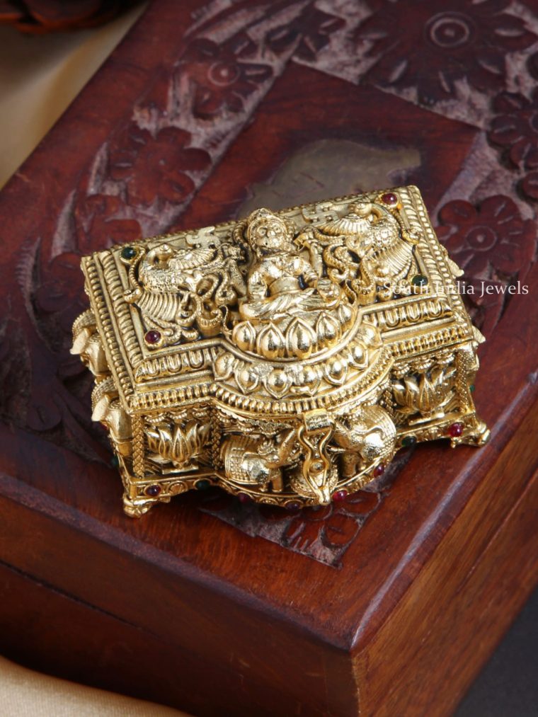 Trendy Antique Lakshmi Kumkum Box (