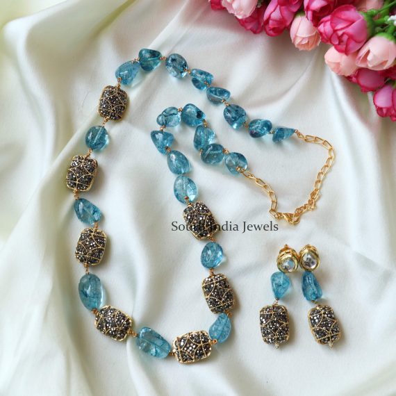 Amazing Aquamarine Stone Mala