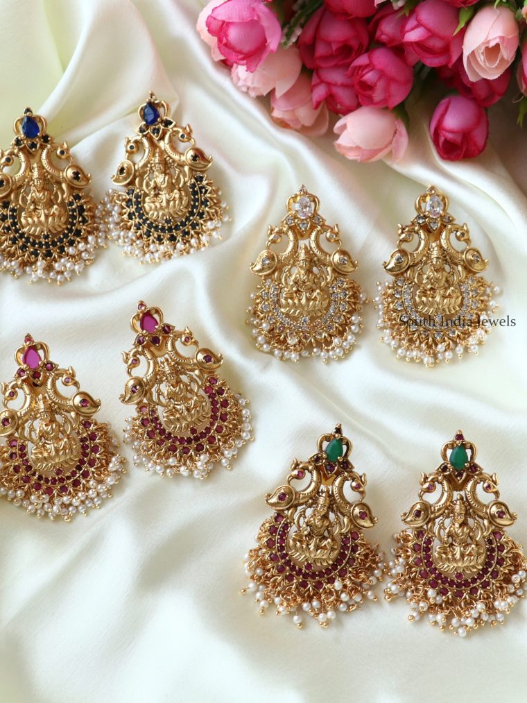 Traditional Shivanya Earrings with Dual Peacock