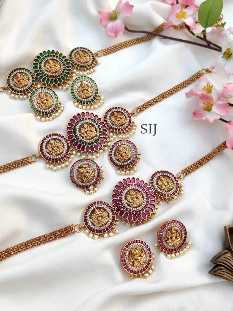 Lakshmi Motif Choker Set