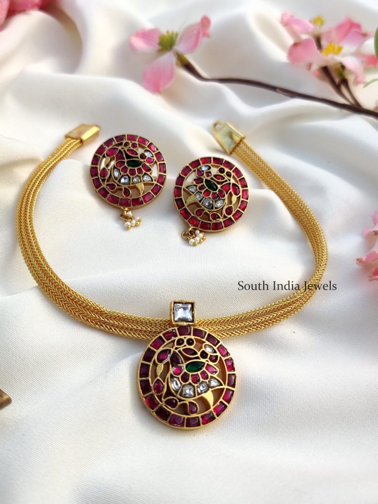 Peacock Kundan Jadau Necklace