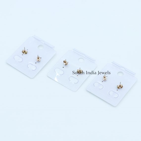 3 Pairs of Cute Black Stud Earrings