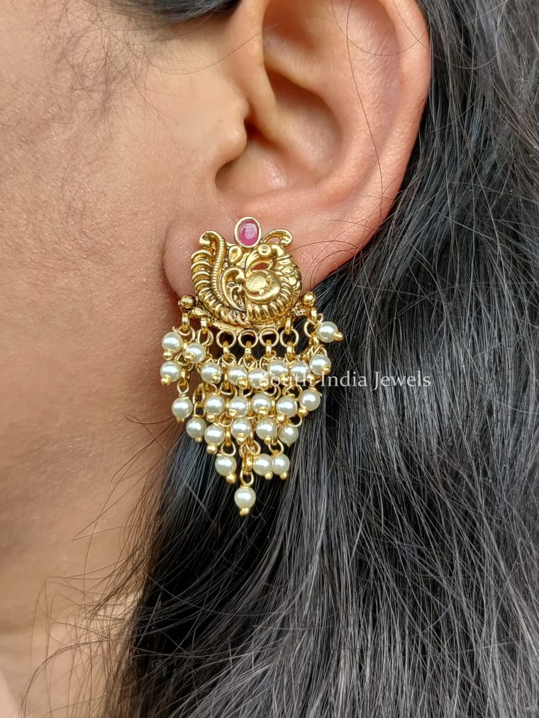 Unique Nakshi Peacock Earrings