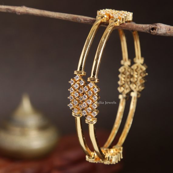 Diamond Alike AD Stone Bangles