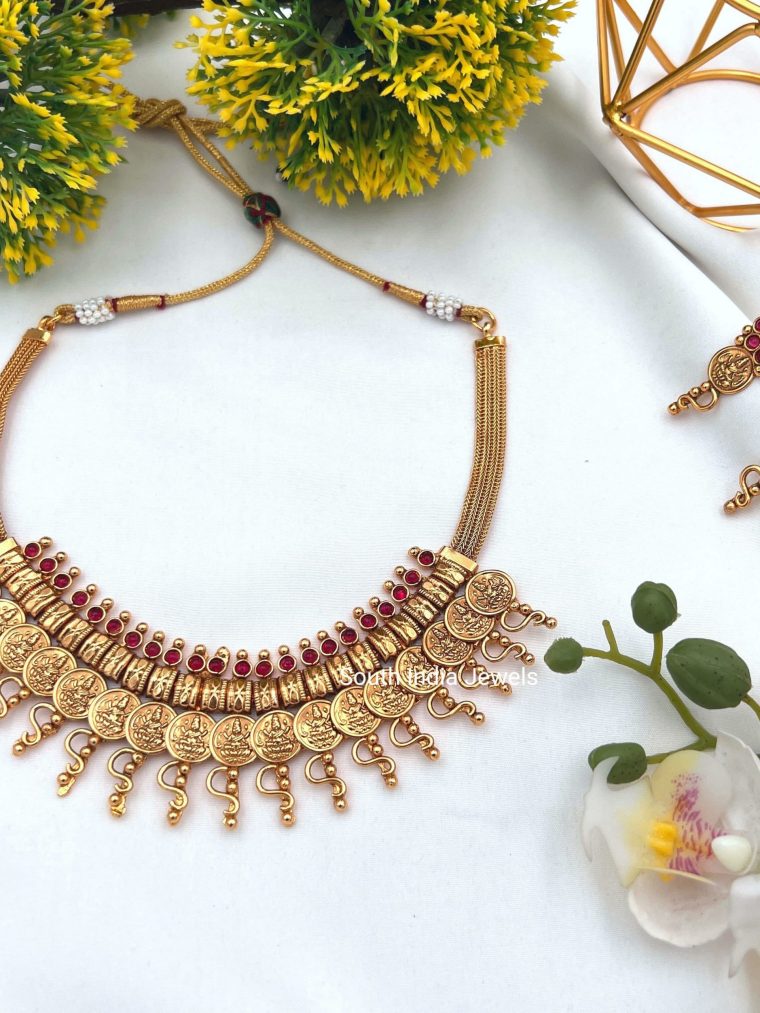 Lakshmi Kasu Mala Attigai Necklace