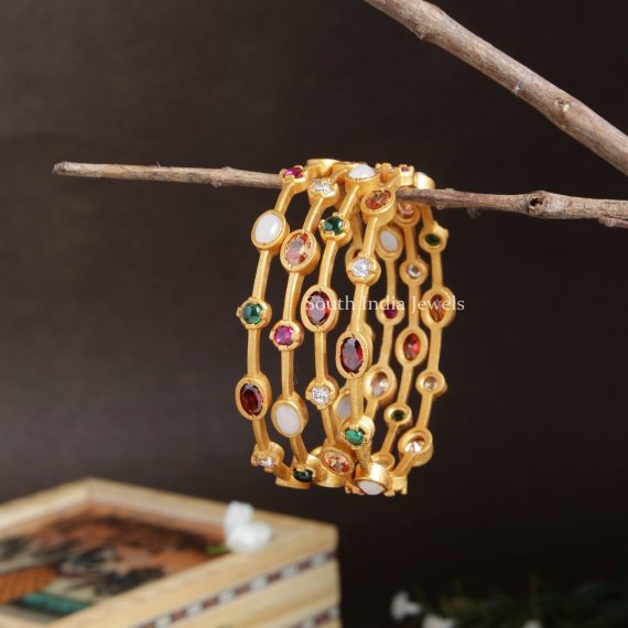 Traditional AD Stone Gold Alike Bangles