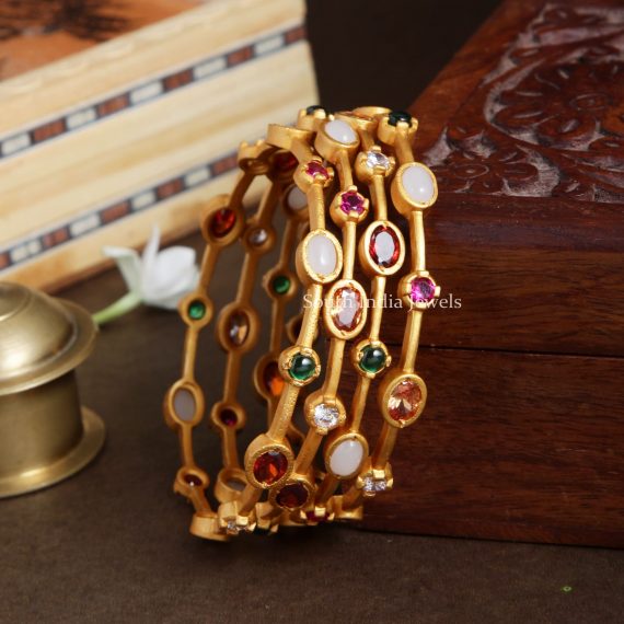 Traditional AD Stone Gold Alike Bangles