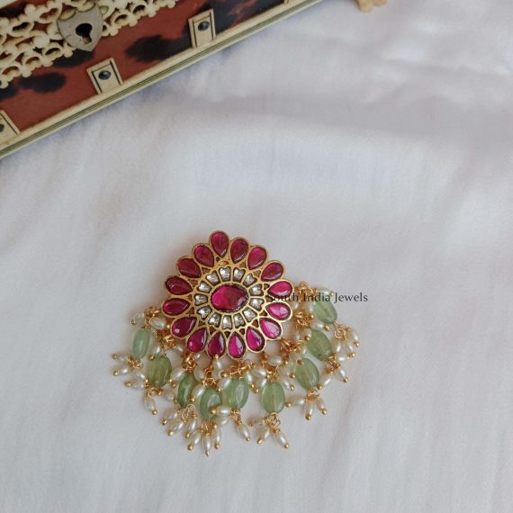 Jadau Flower Design Pendant