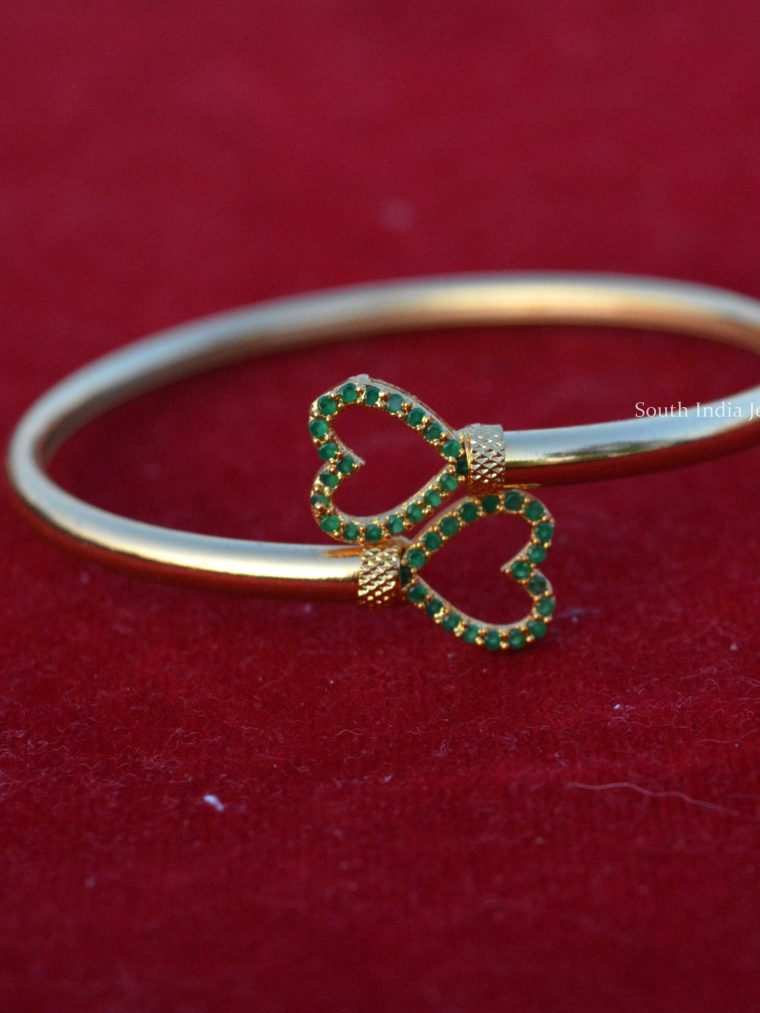 Simple Gold Plated Kada Bracelet