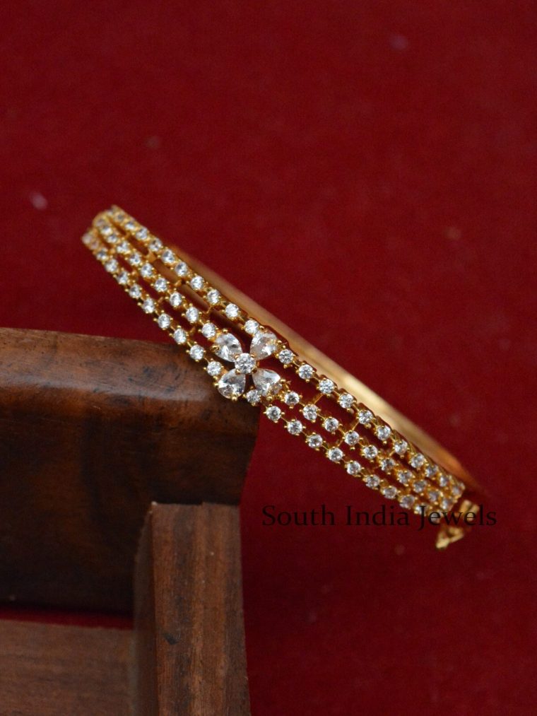 Classy White Stones Kada Bracelet