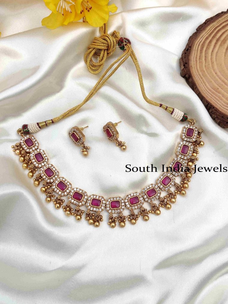 Splendid Look AD Stone Necklace