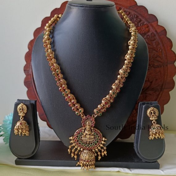 Traditional Lakshmi Haram with Jhumkas