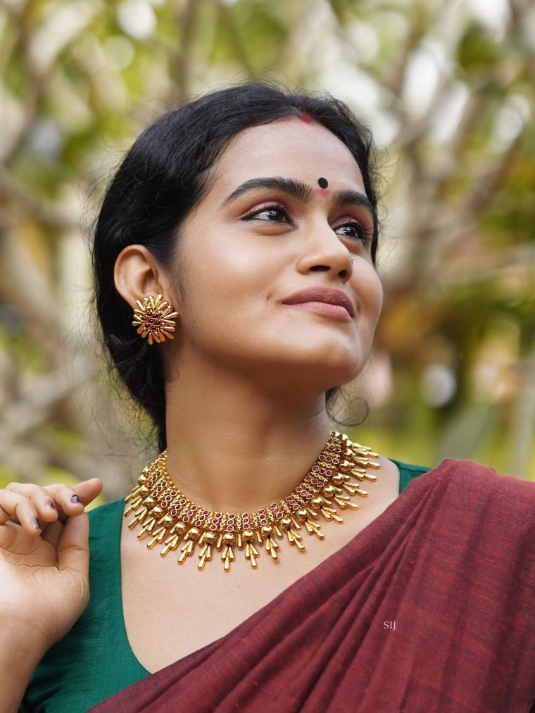 Traditional Kerala Kemp Necklace