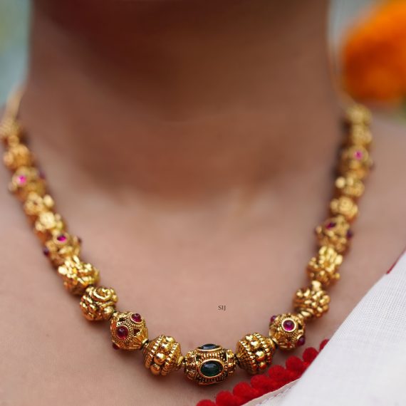 Wonderful Gold Look Gundu Mala