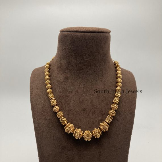 Alluring Gold Look Gundu Mala