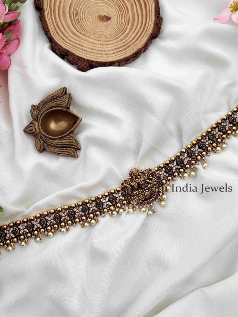 Elegant And Antique finish Lakshmi Hip Chain