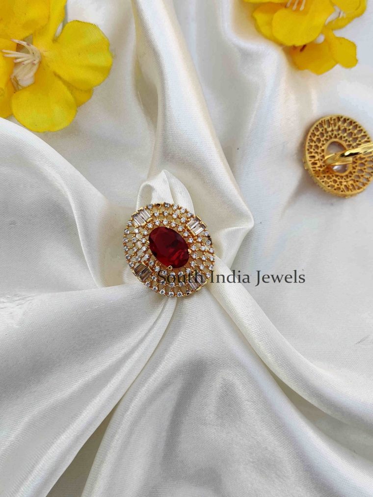 Eye-Catching Royal Look AD Stone Finger Ring