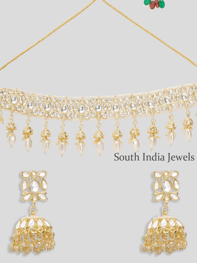 Gorgeous And Handcrafted Kundan Necklace Set