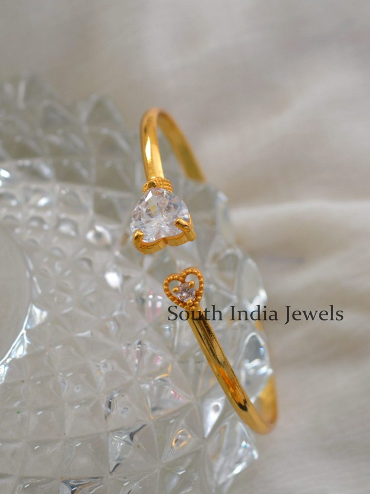 Stunning AD Heart Shape Kada