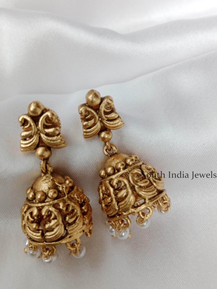 Traditional Dual Peacock Jhumkas