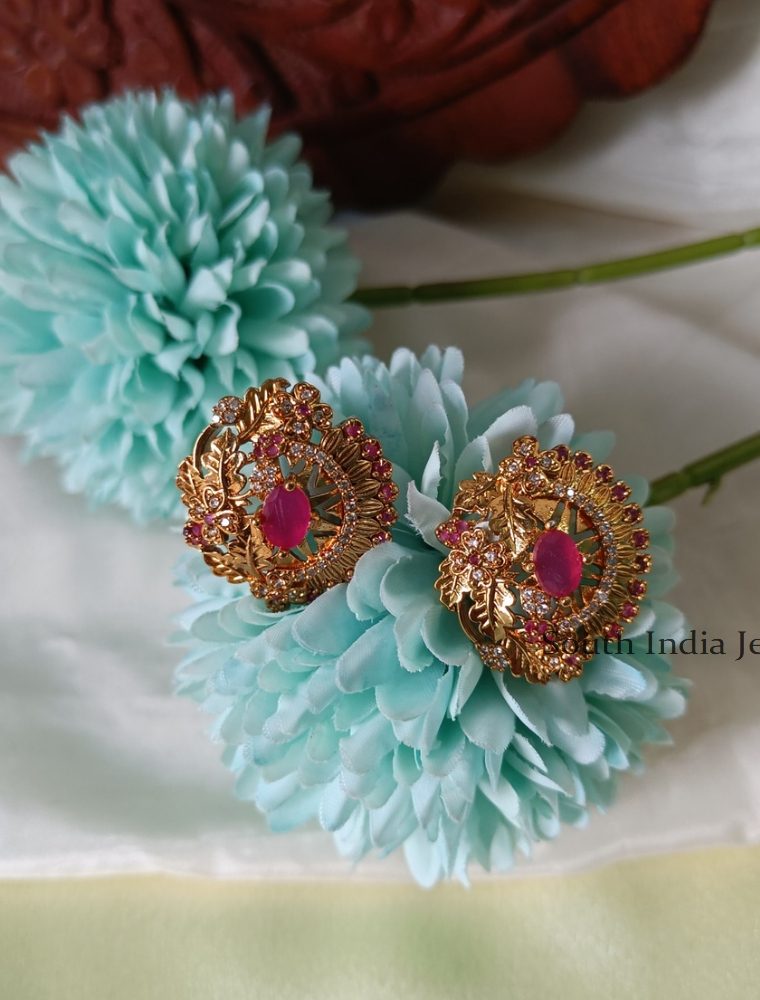 Wonderful Pink Stone Studs