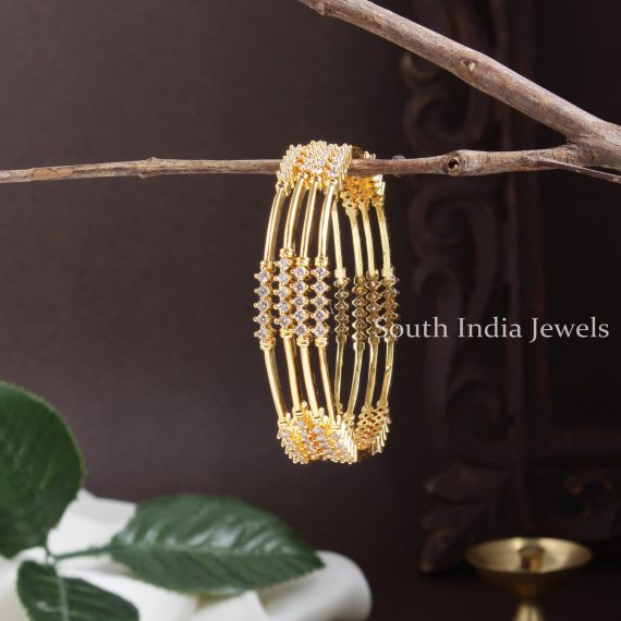 Adorable Diamond Alike AD Bangles