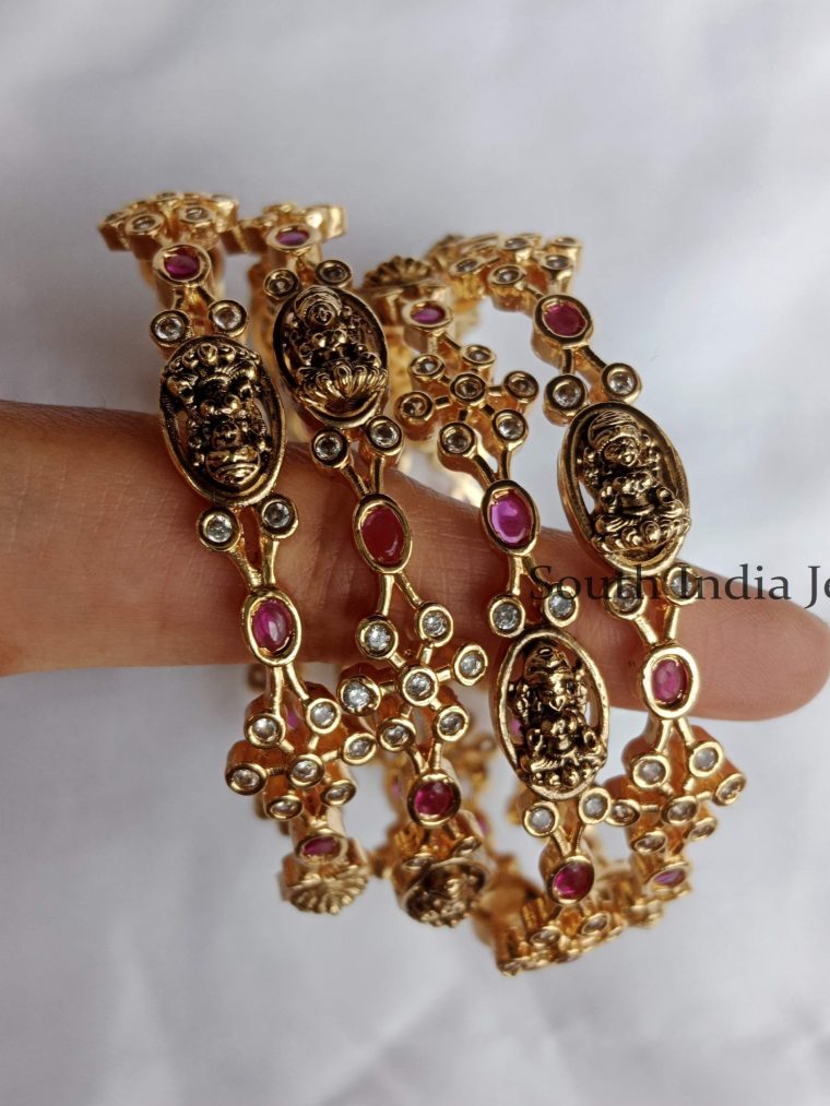 Ethnic Lakshmi Antique Bangles set of 4 01